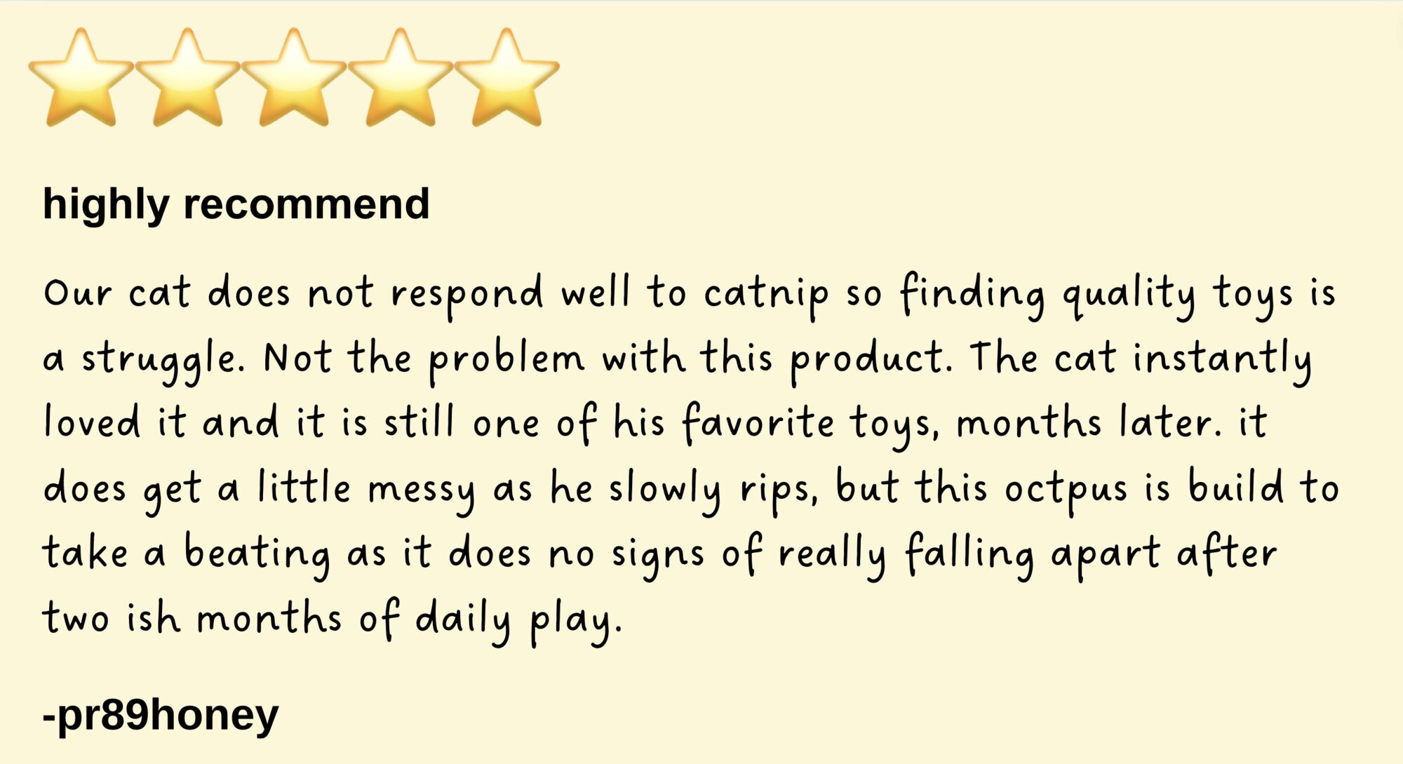 cat toy review